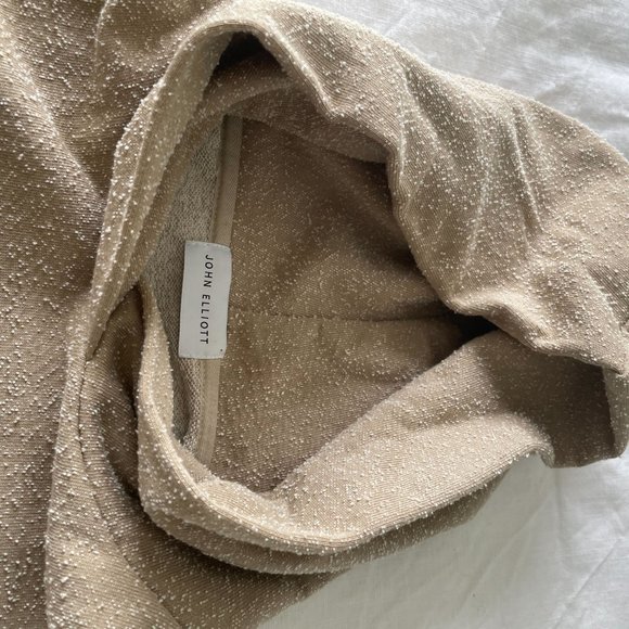John Elliott Villain Hoodie Light Tan - Picture 2 of 3